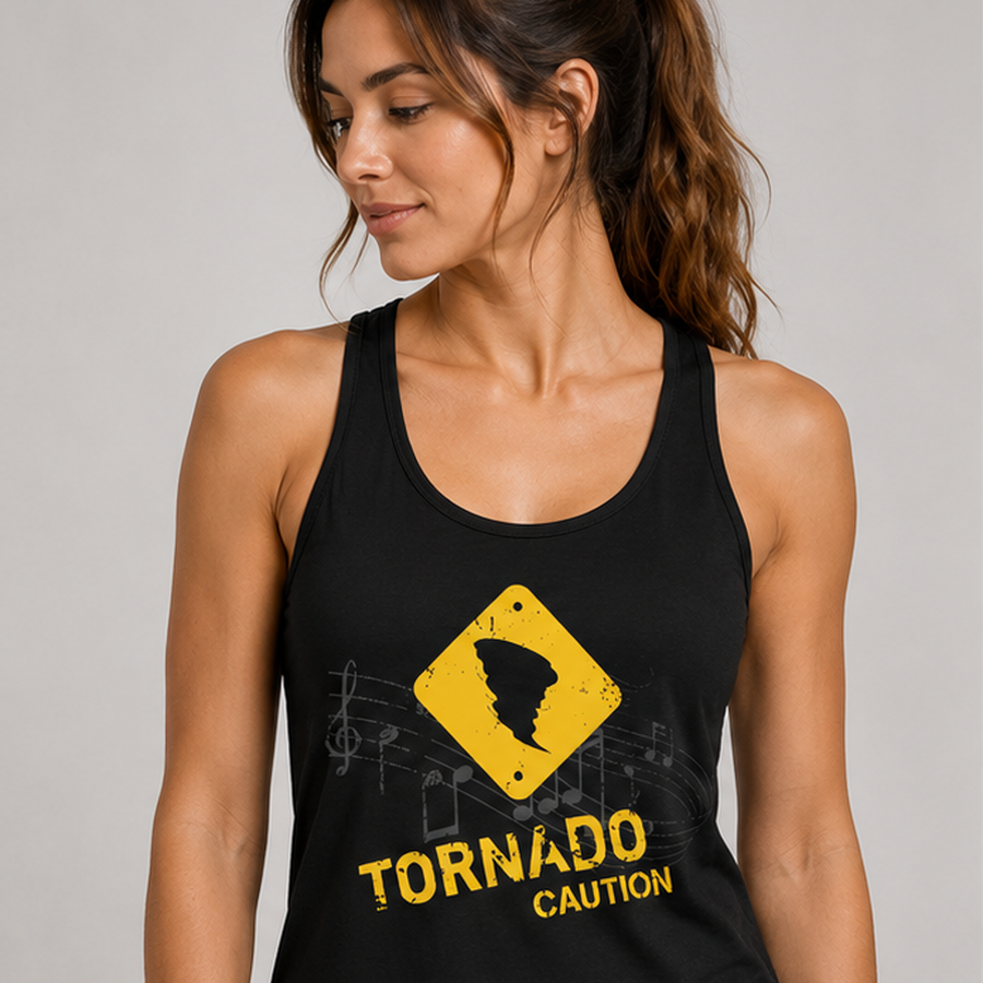 Caution tank top